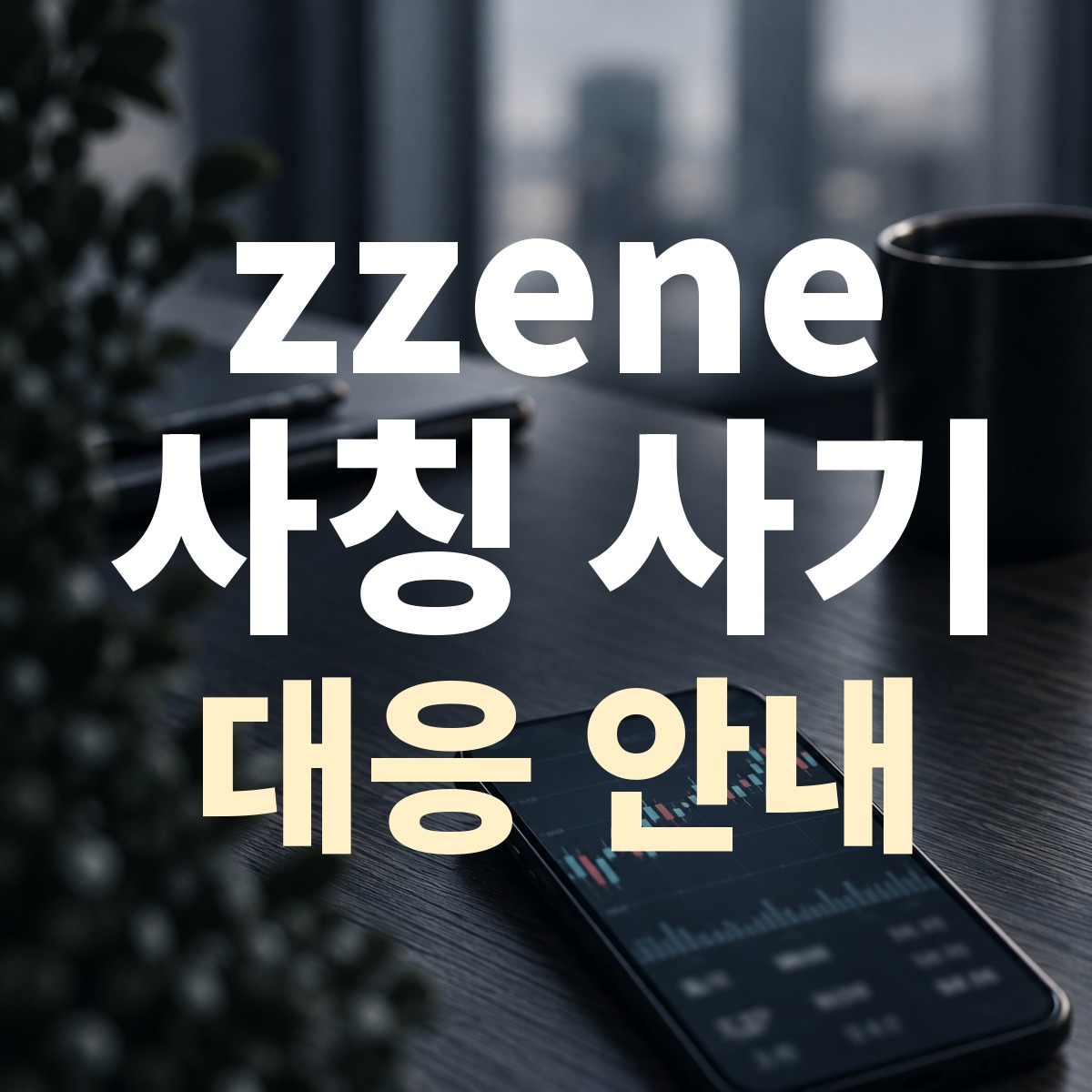 zzene 사칭 사기 대응 안내
