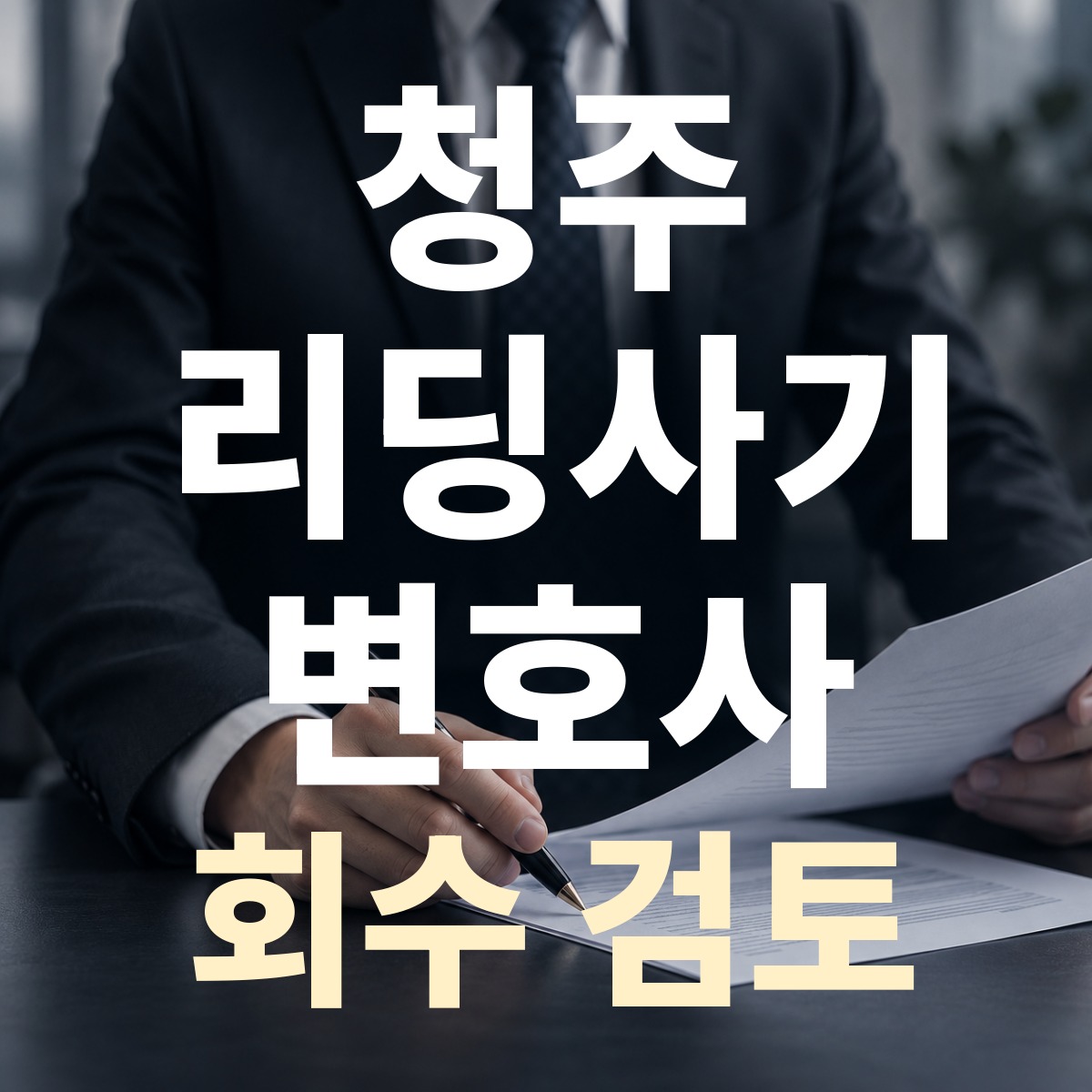 청주 리딩사기 변호사 회수 검토