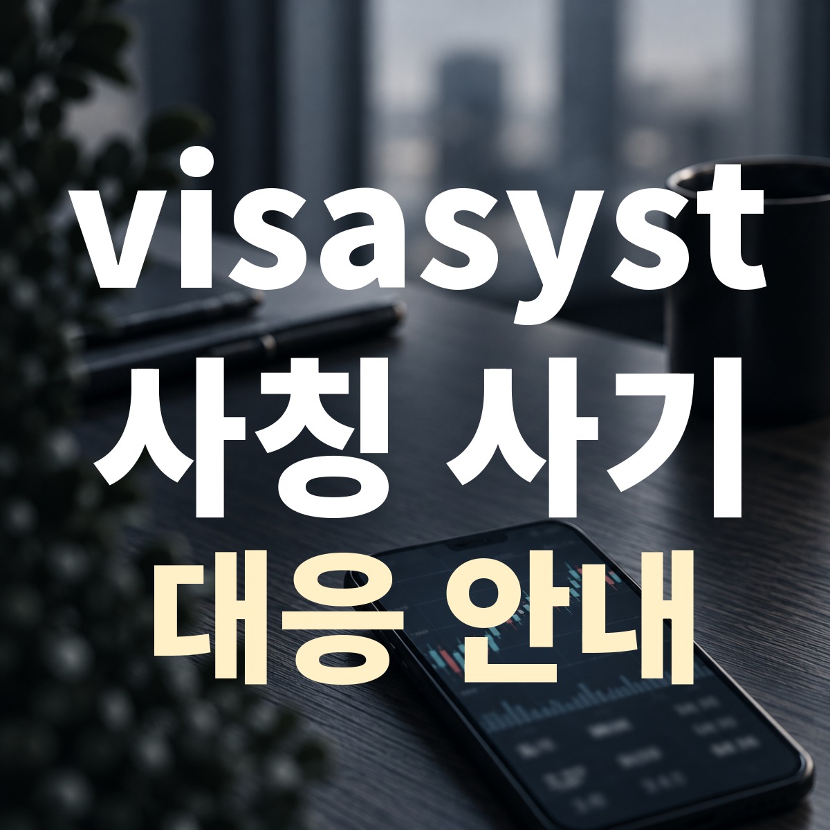 visasyst 사칭 사기 대응 안내