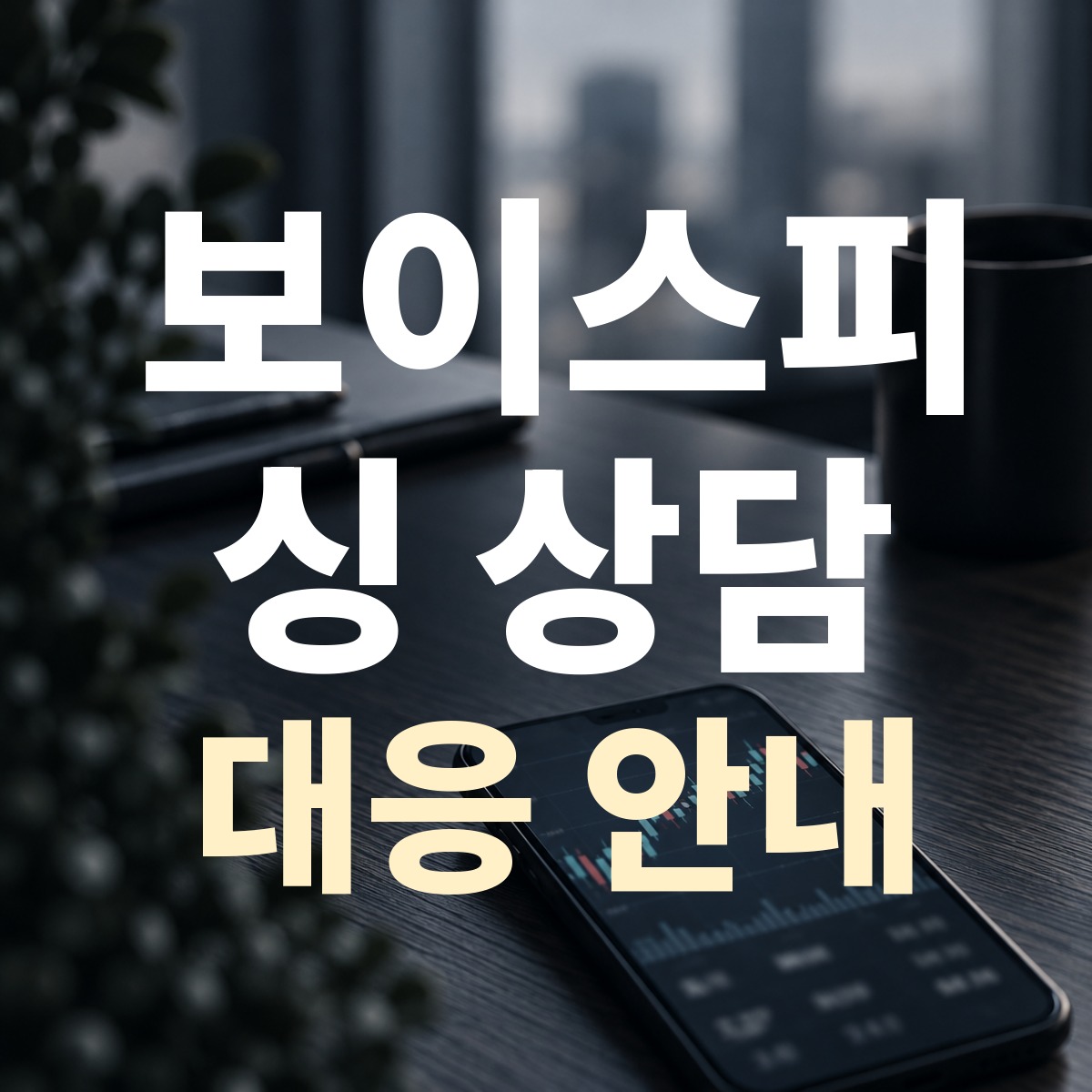 보이스피싱 상담 대응 안내