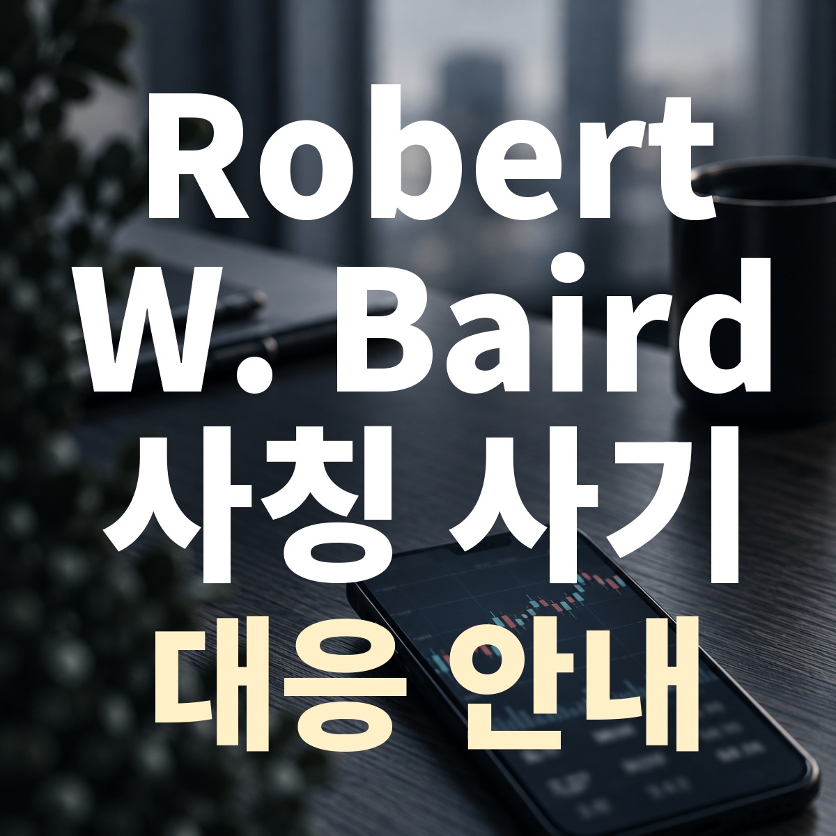 Robert W. Baird 사칭 사기 대응 안내
