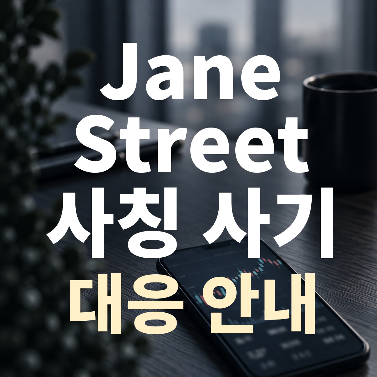 Jane Street 사칭 사기 대응 안내