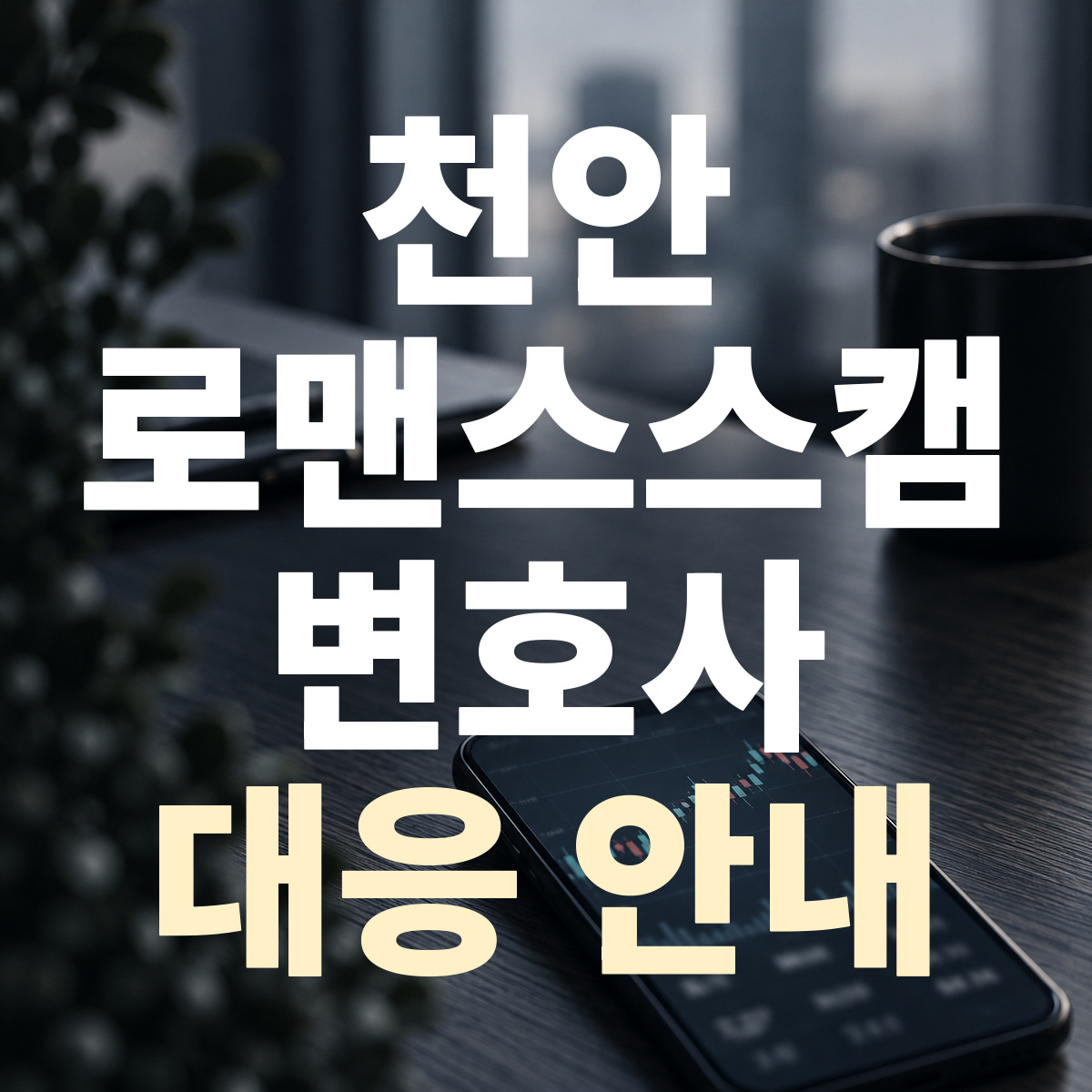 천안 로맨스스캠 변호사 대응 안내