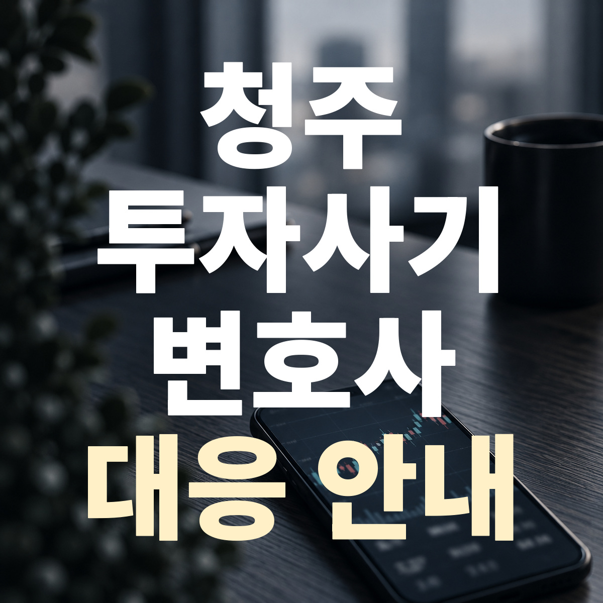 청주 투자사기 변호사 대응 안내