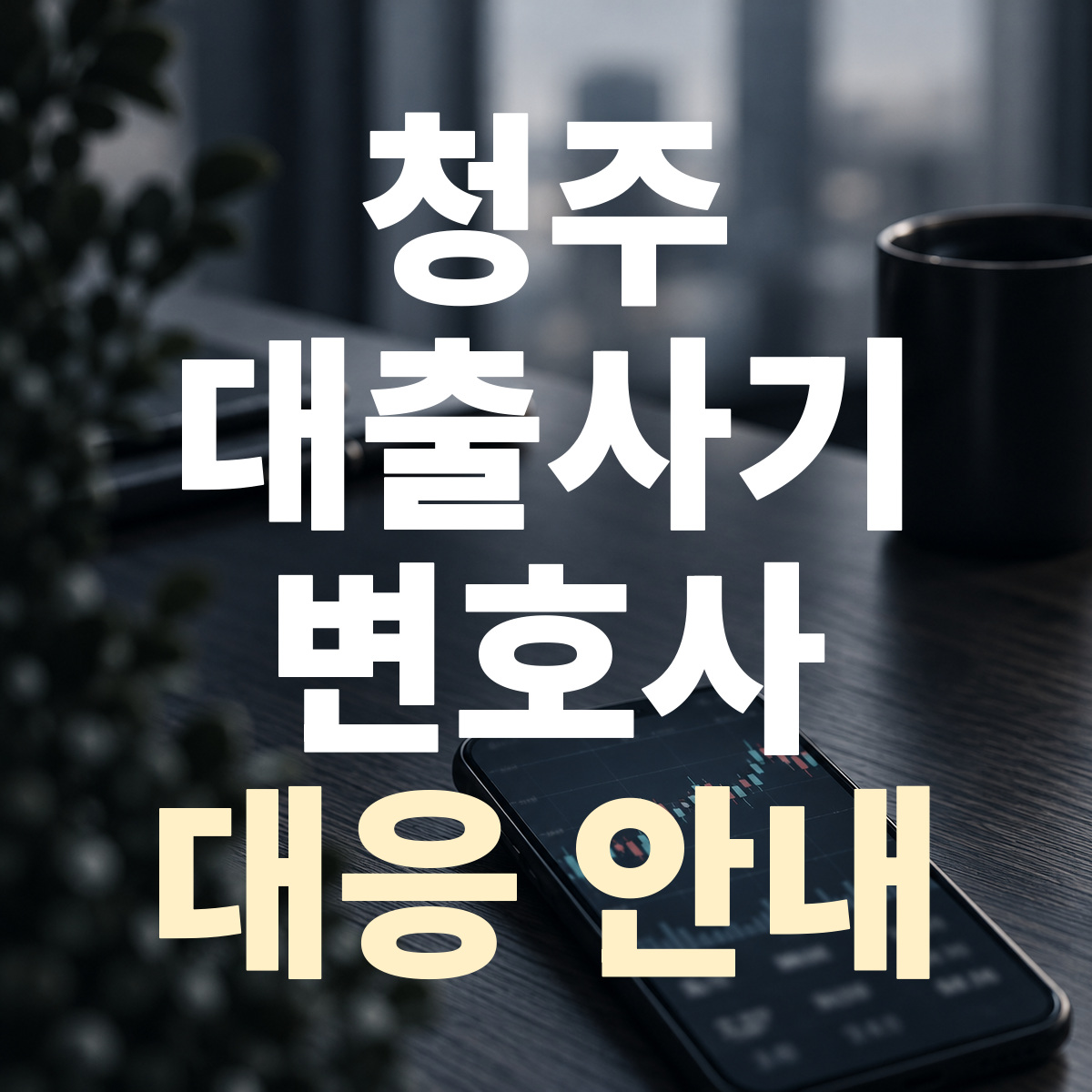 청주 대출사기 변호사 대응 안내