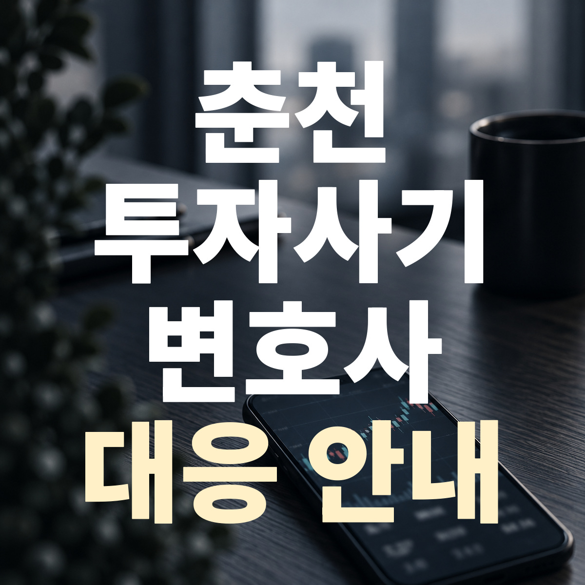 춘천 투자사기 변호사 대응 안내