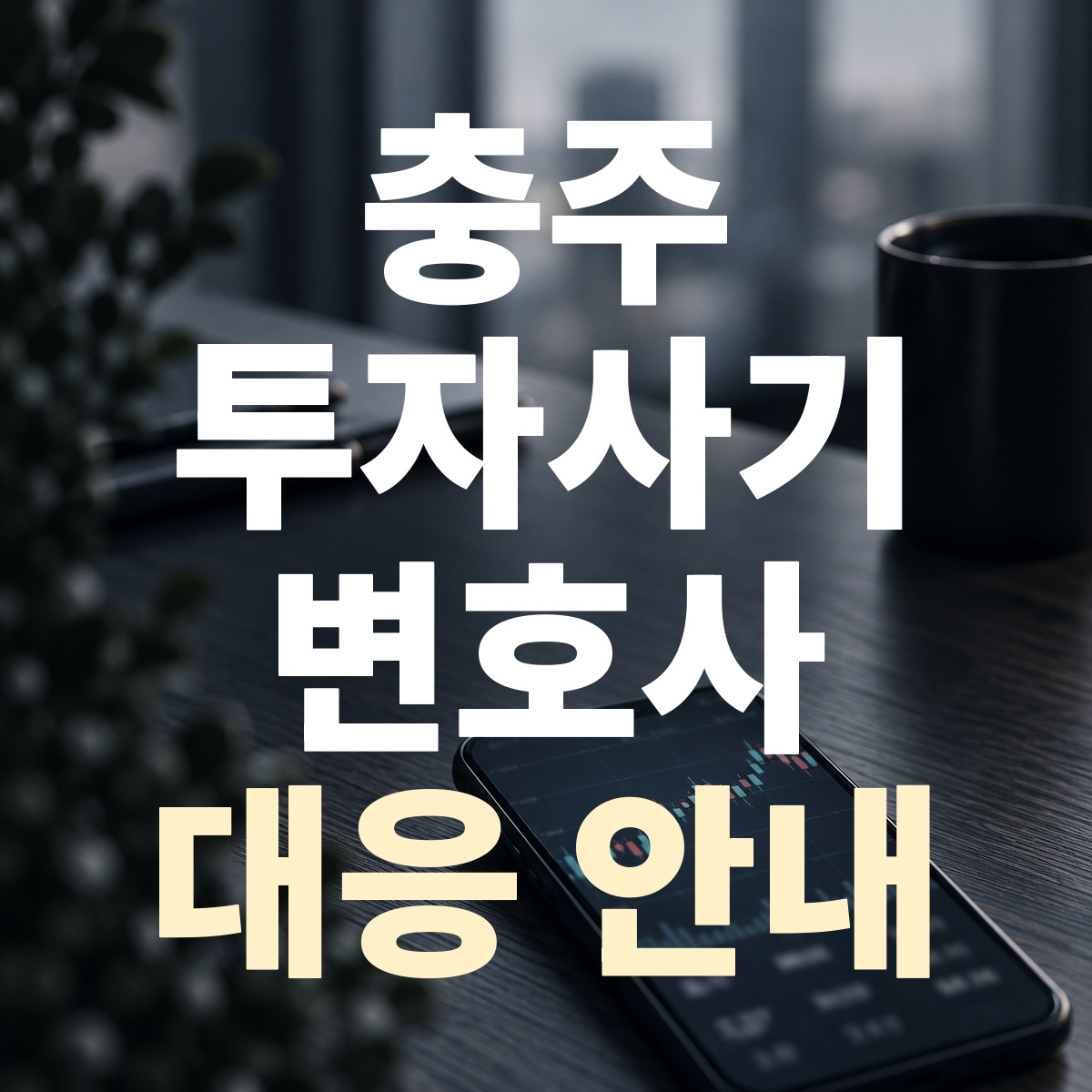 충주 투자사기 변호사 대응 안내