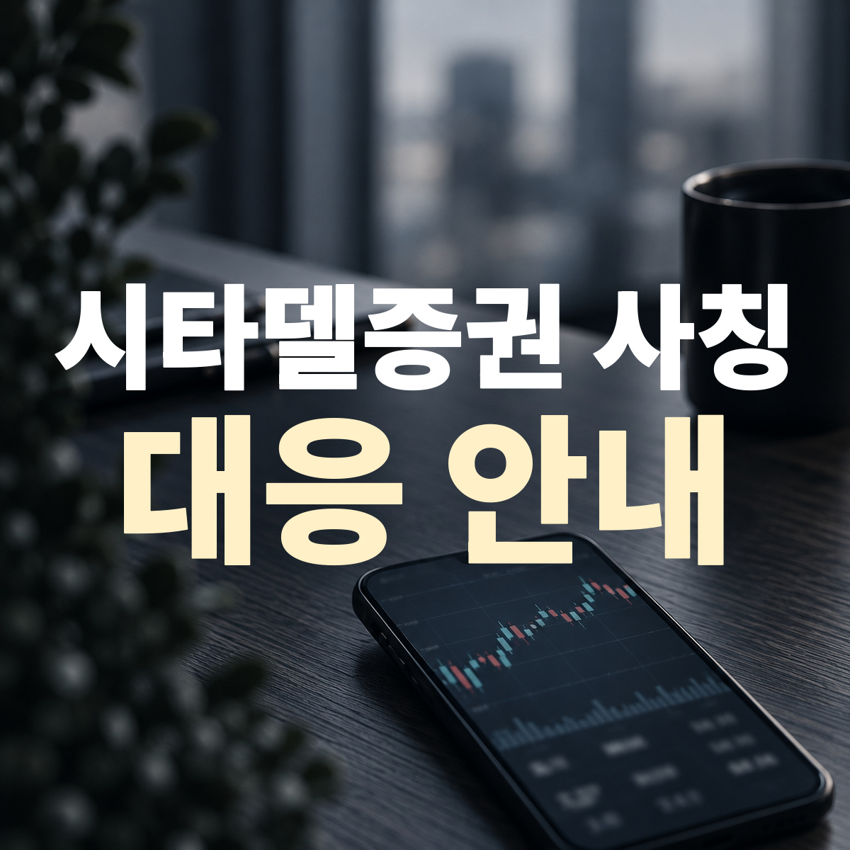 시타델증권 사칭 대응 안내