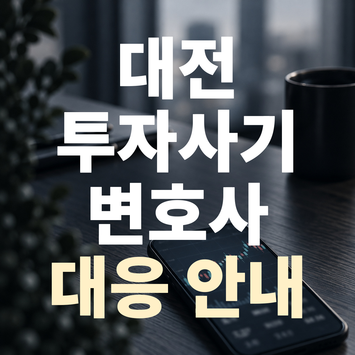 대전 투자사기 변호사 대응 안내
