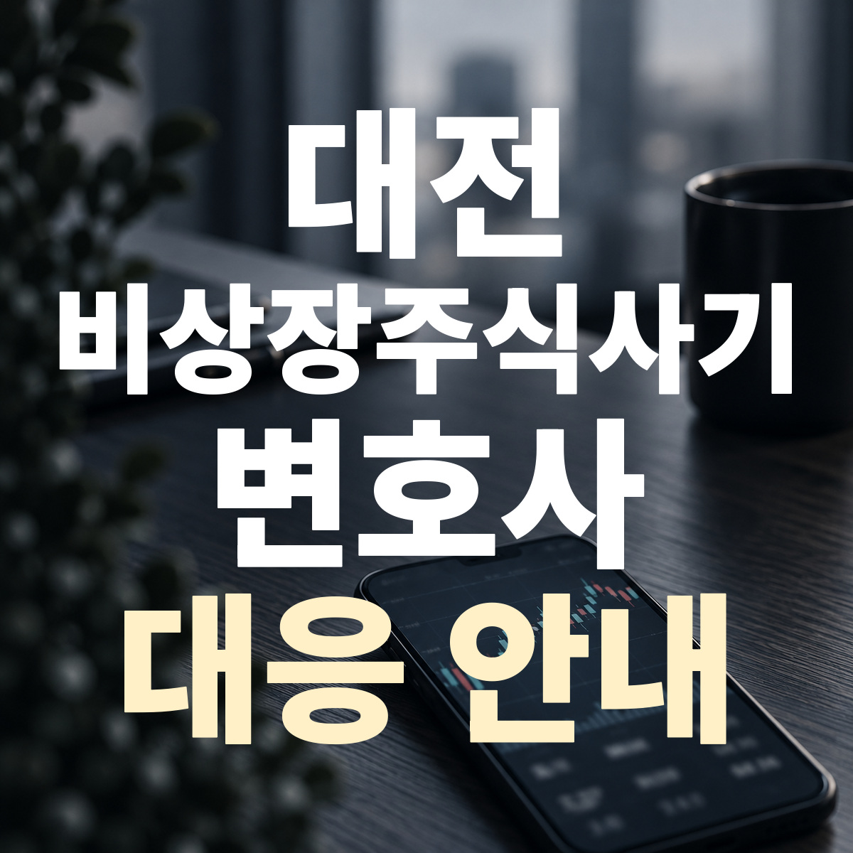 대전 비상장주식사기 변호사 대응 안내