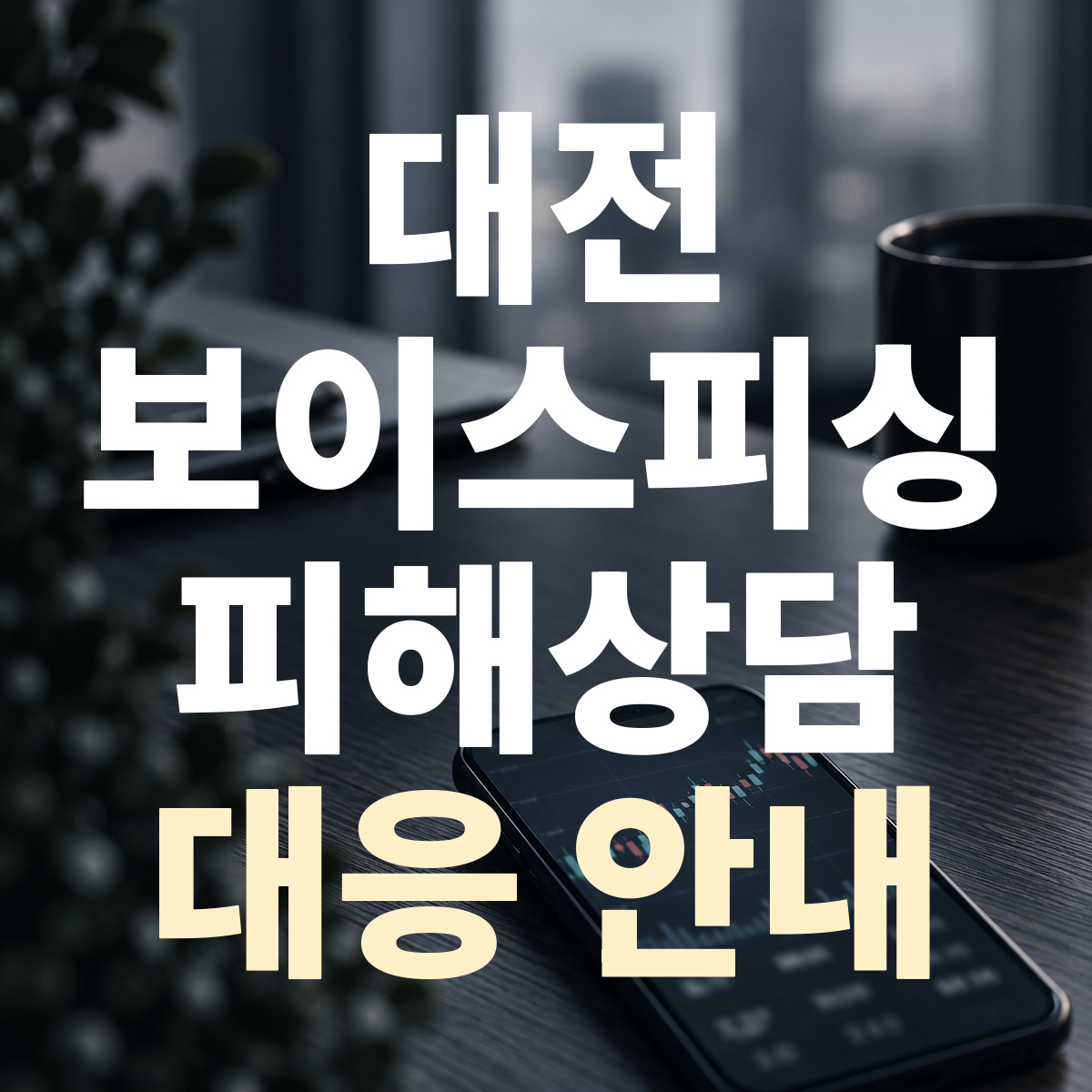 대전 보이스피싱 피해상담 대응 안내