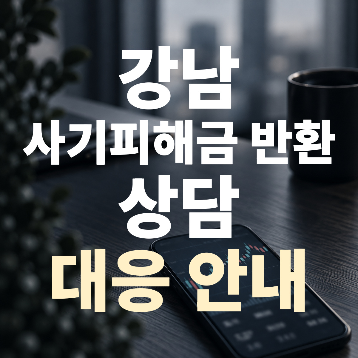 강남 사기피해금 반환 상담 대응 안내