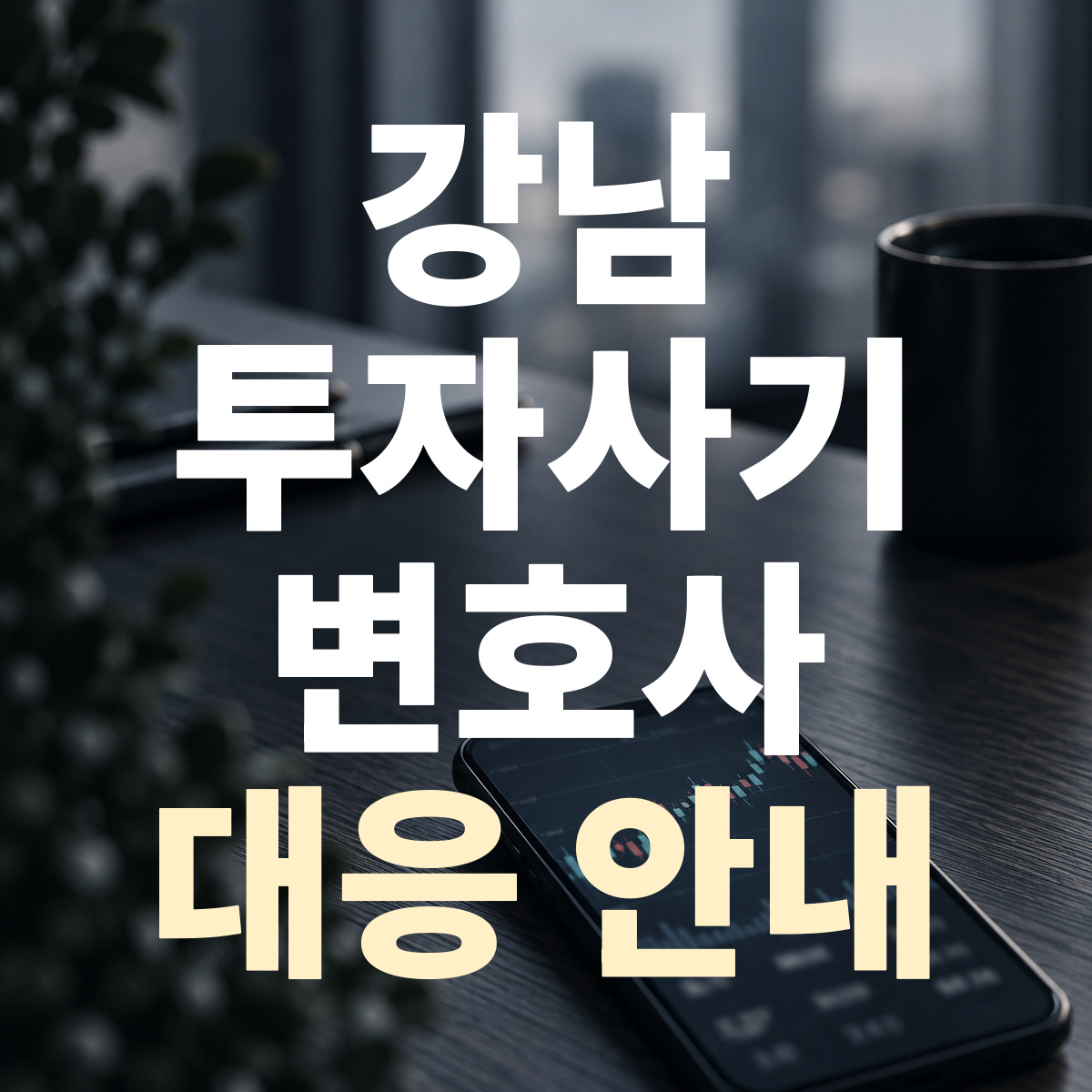 강남 투자사기 변호사 대응 안내