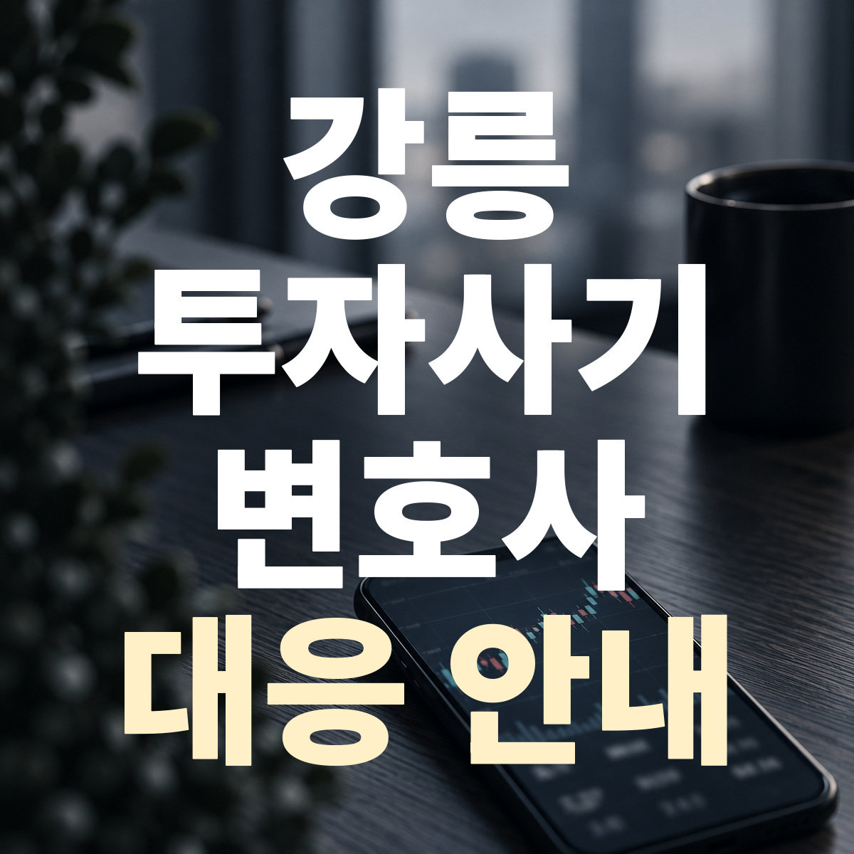 강릉 투자사기 변호사 대응 안내