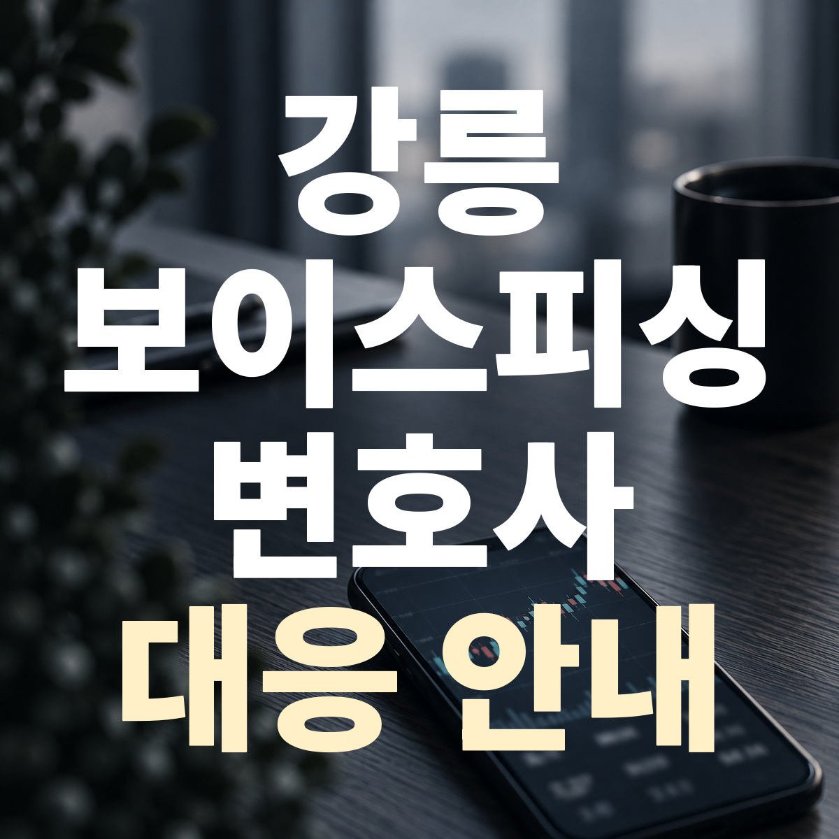 강릉 보이스피싱 변호사 대응 안내