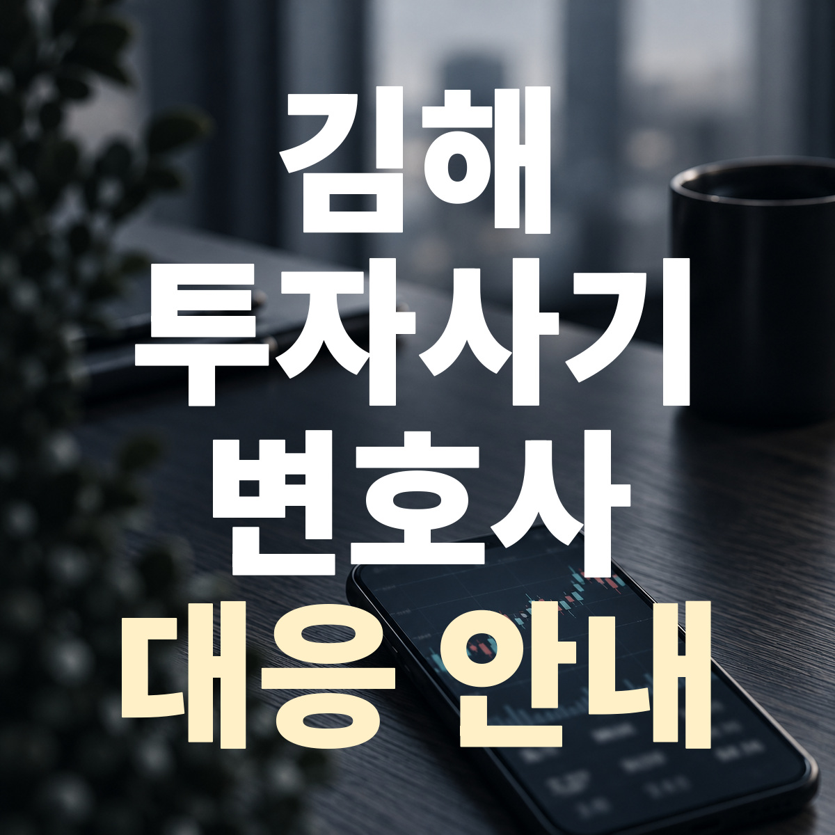 김해 투자사기 변호사 대응 안내