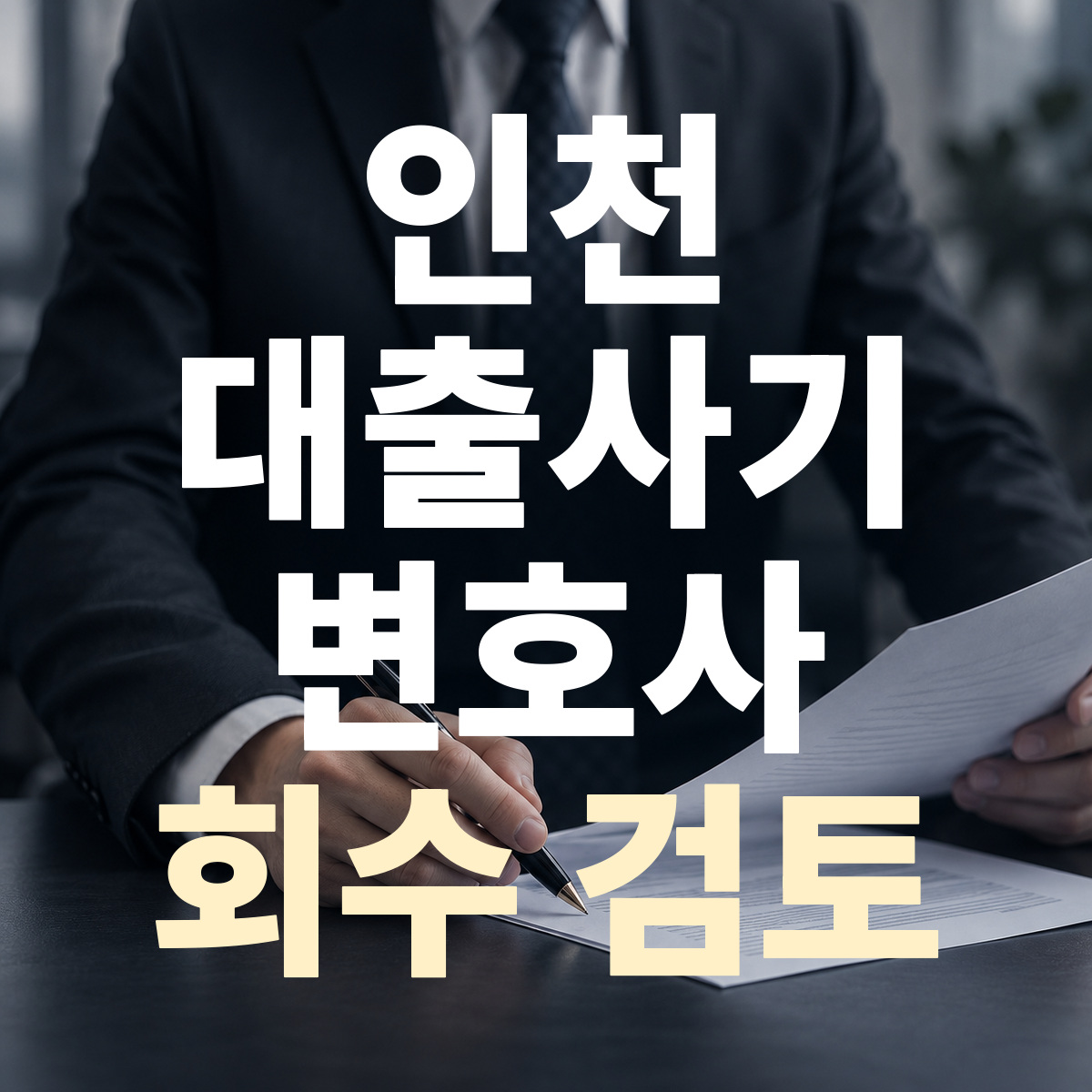 인천 대출사기 변호사 회수 검토