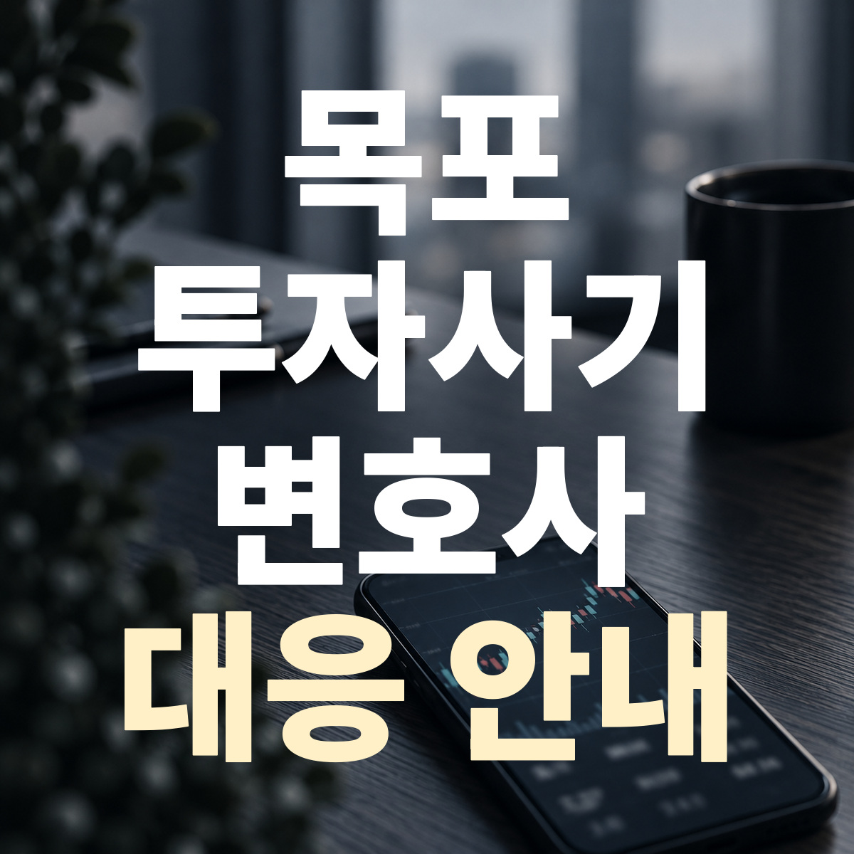 목포 투자사기 변호사 대응 안내