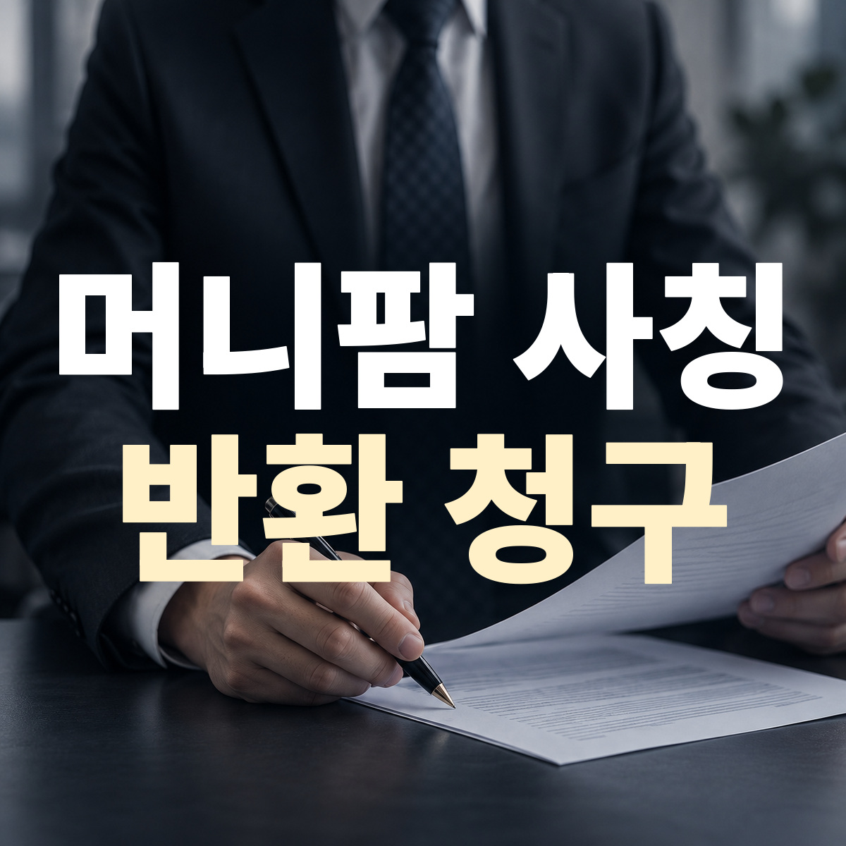 머니팜 사칭 반환 청구