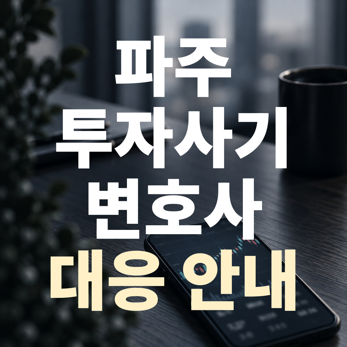 파주 투자사기 변호사 대응 안내