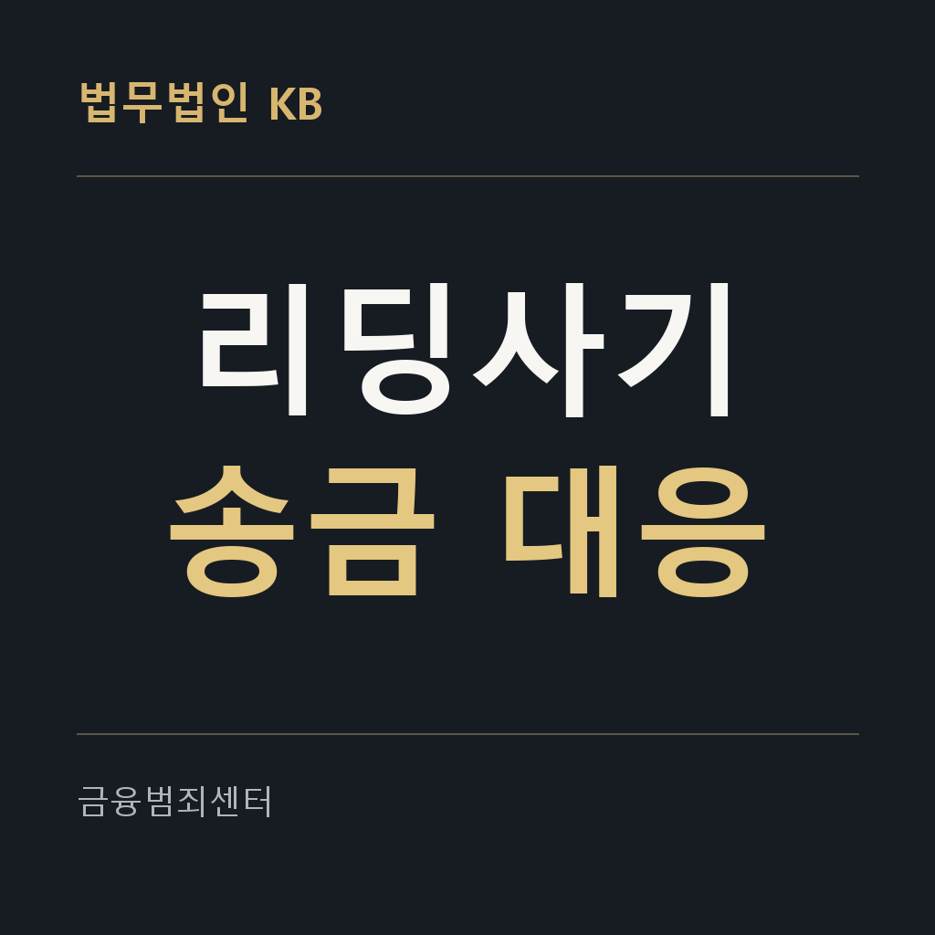 송금 피해 대응 안내 이미지