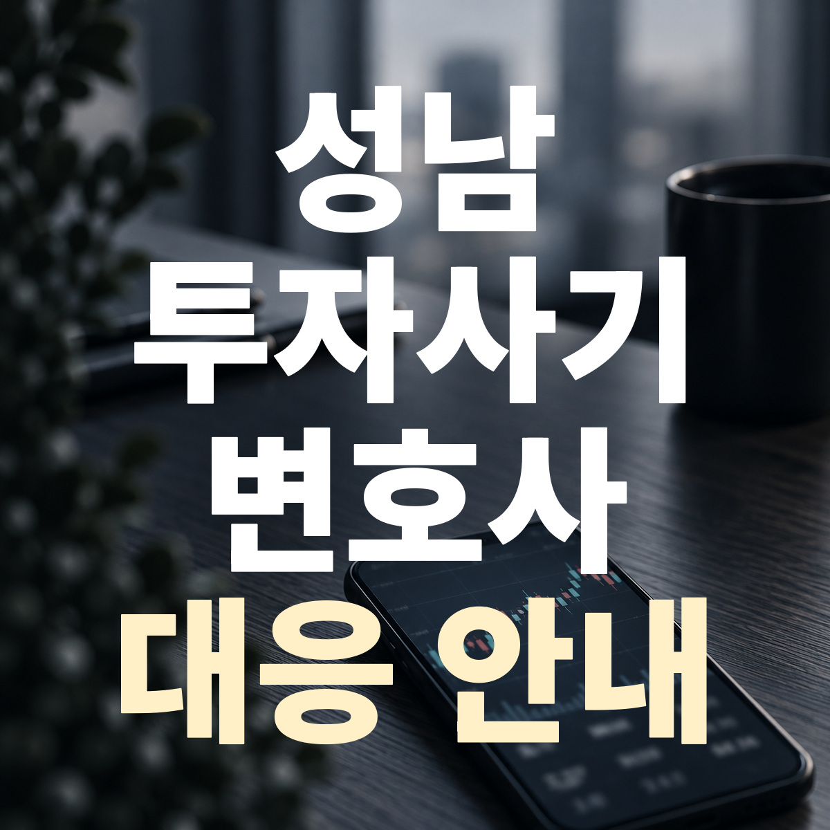 성남 투자사기 변호사 대응 안내