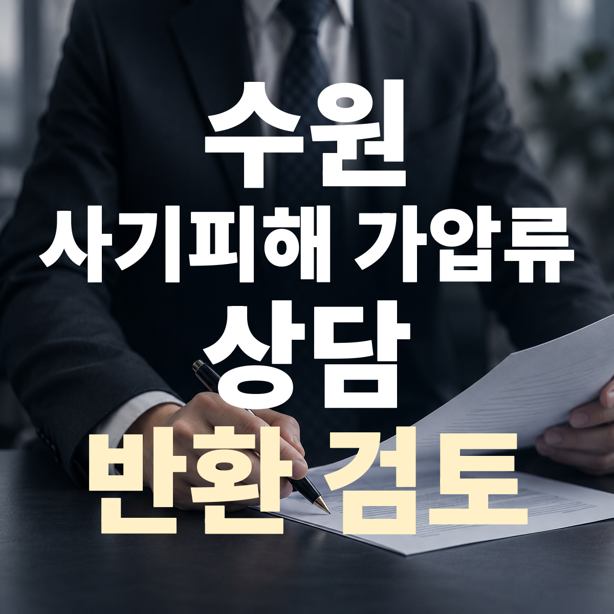 수원 사기피해 가압류 상담 반환 검토