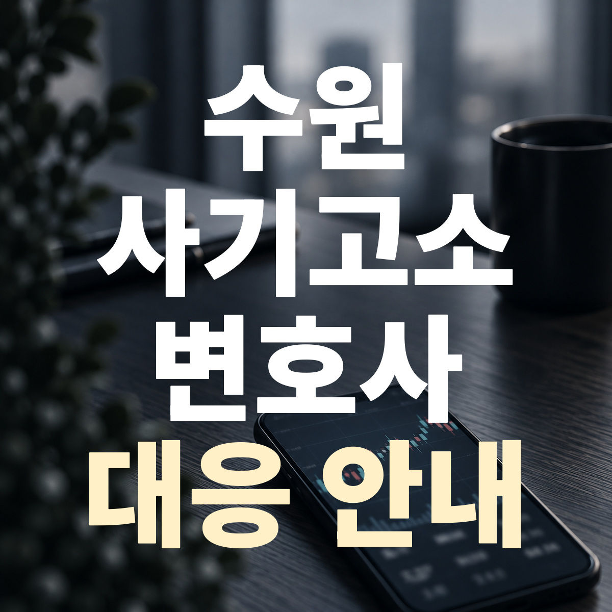 수원 사기고소 변호사 대응 안내