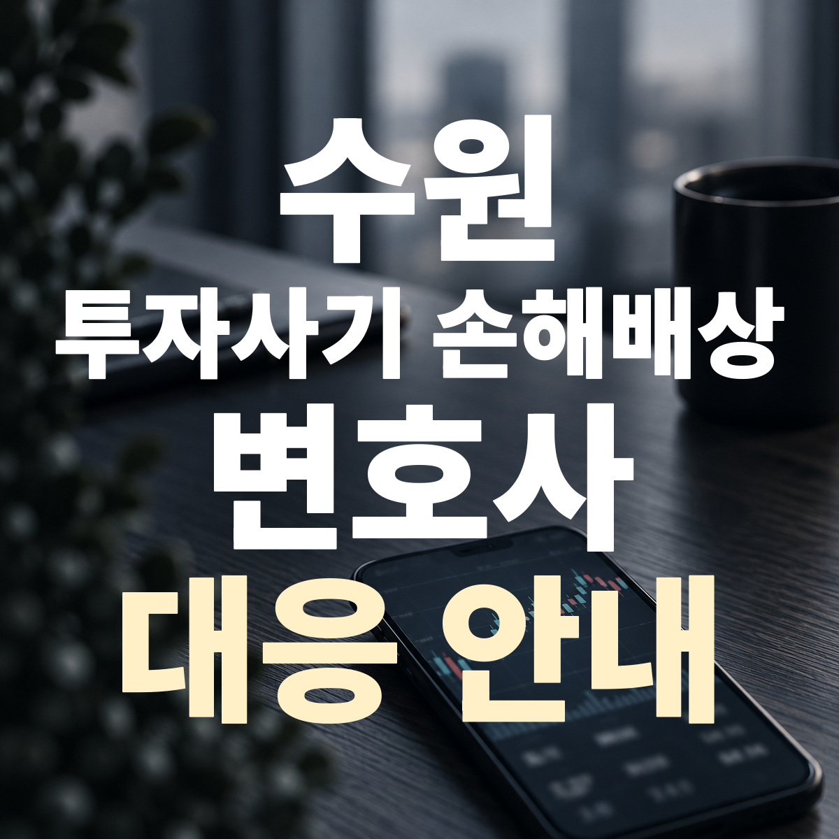 수원 투자사기 손해배상 변호사 대응 안내
