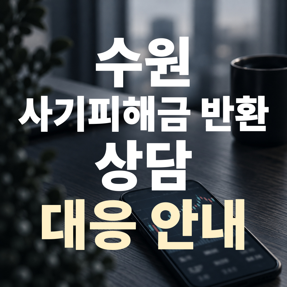 수원 사기피해금 반환 상담 대응 안내