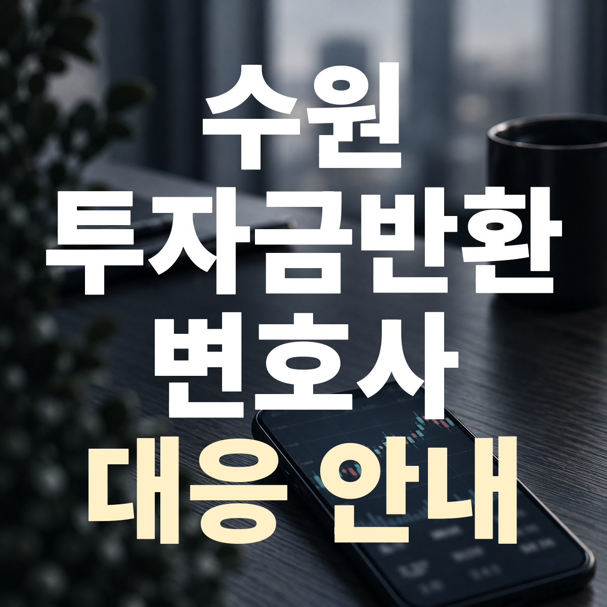 수원 투자금반환 변호사 대응 안내