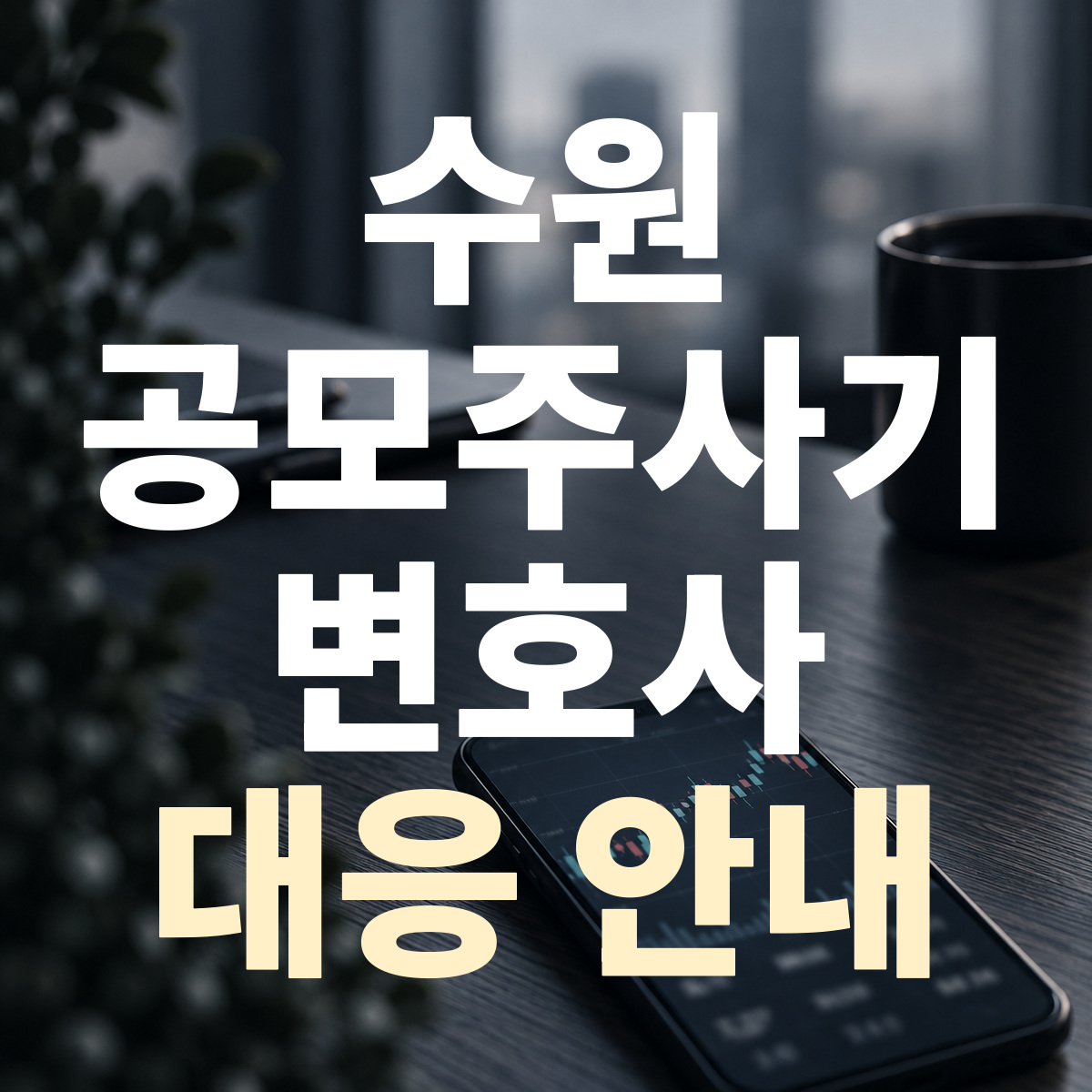수원 공모주사기 변호사 대응 안내