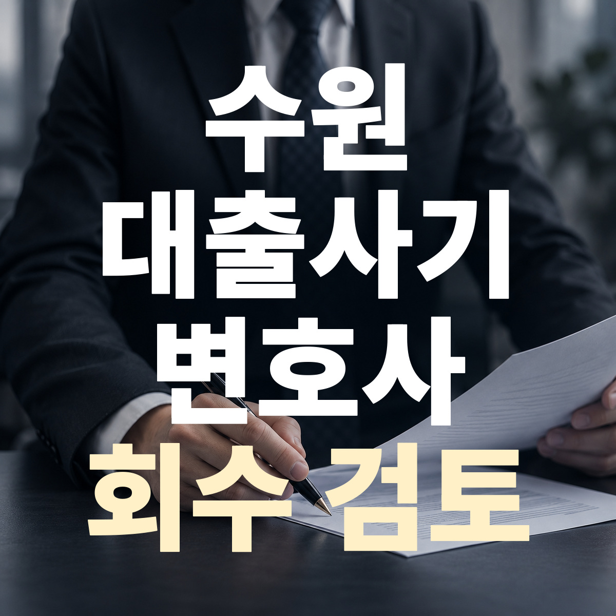 수원 대출사기 변호사 회수 검토