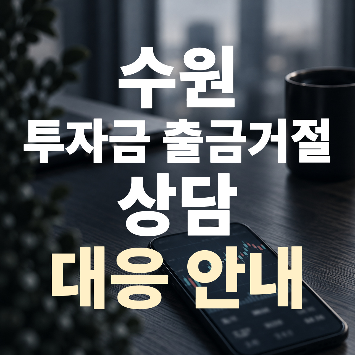 수원 투자금 출금거절 상담 대응 안내
