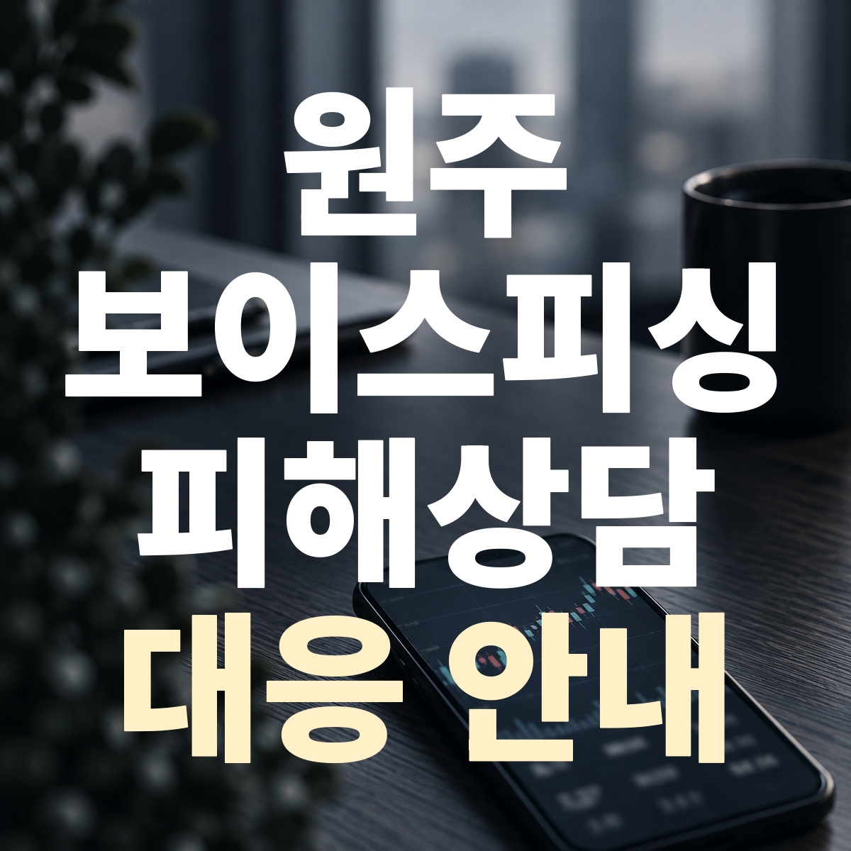 원주 보이스피싱 피해상담 대응 안내