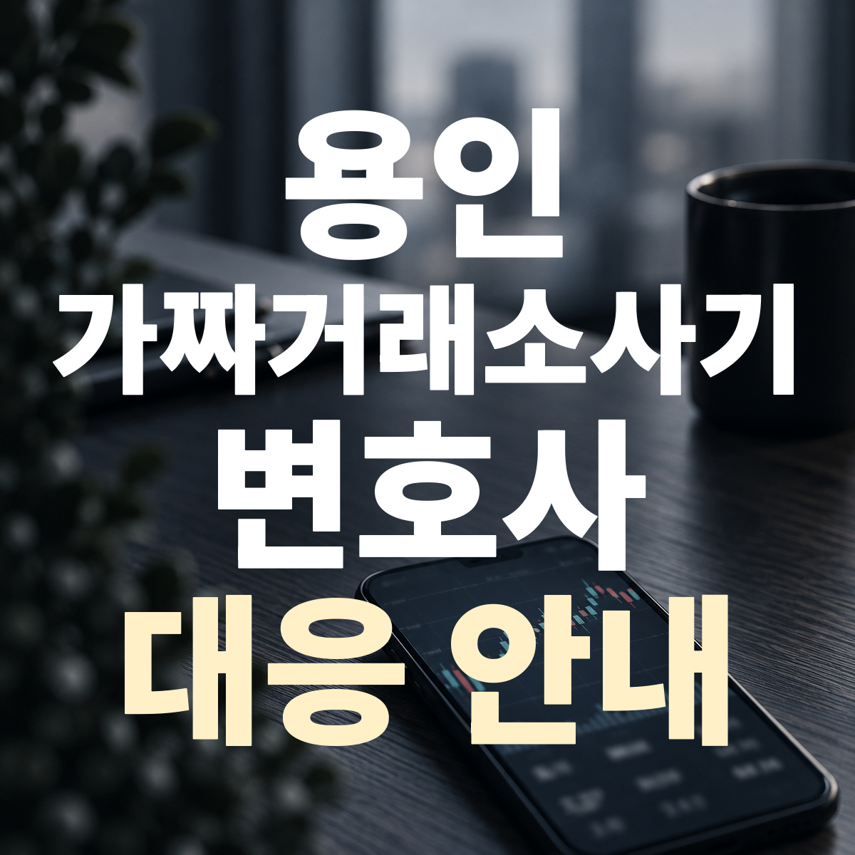 용인 가짜거래소사기 변호사 대응 안내