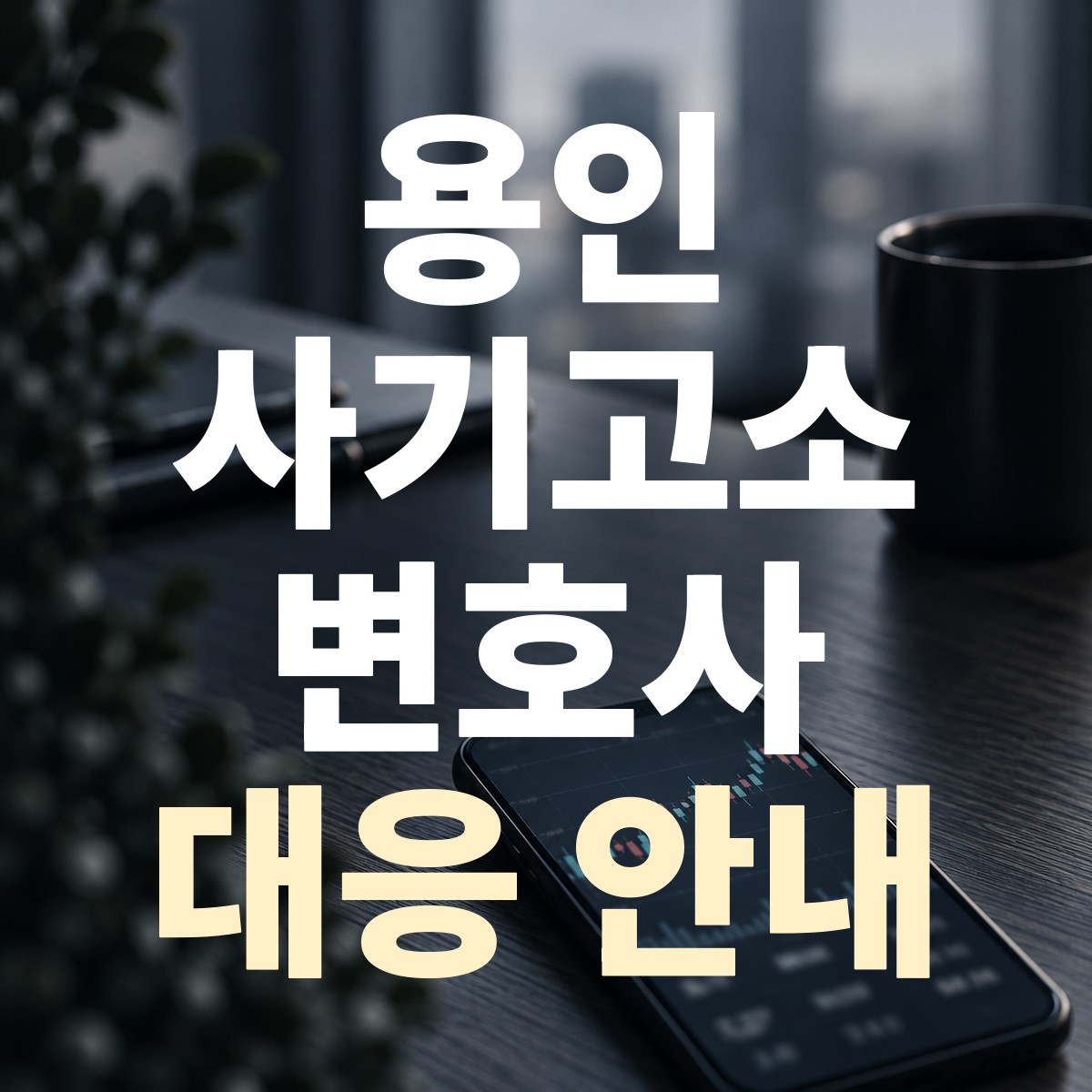 용인 사기고소 변호사 대응 안내