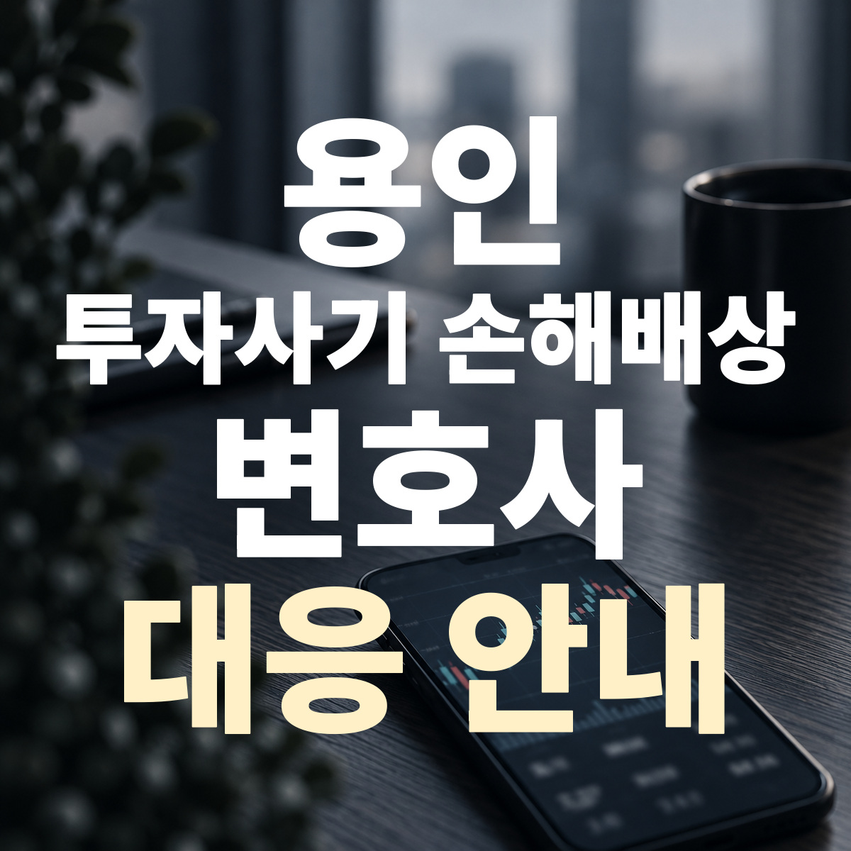 용인 투자사기 손해배상 변호사 대응 안내
