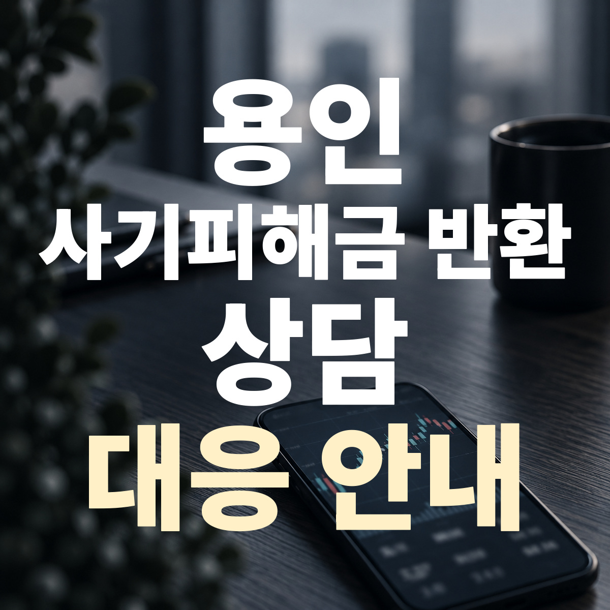 용인 사기피해금 반환 상담 대응 안내